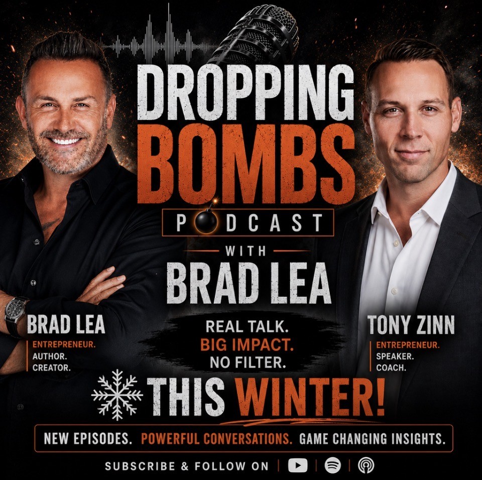Dropping Bombs with Brad Lea featuring Tony Zinn promotional announcement