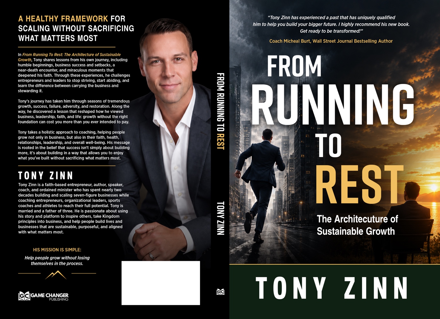 From Running to Rest: The Architecture of Sustainable Growth by Tony Zinn — updated book cover